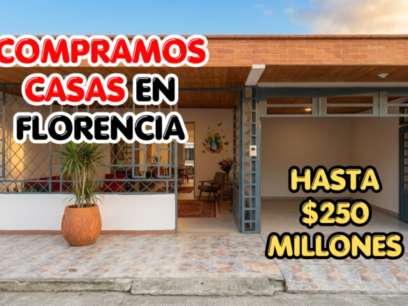 Compramos casa de un piso en Florencia Caquetá entre 170 y 250 millones